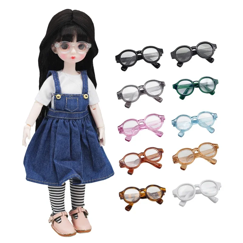 New Multi Styles Fashion Colorful Accessories for 1/6 BJD Doll Decors Collapsible Glasses Gift Toys Girls