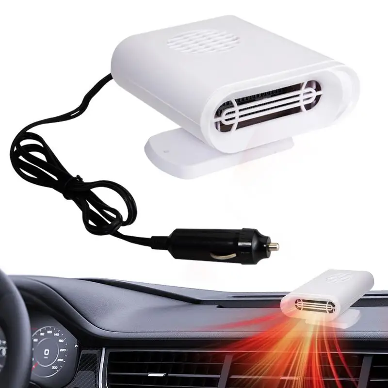 12/24V Car Heater 2 In 1 Car Windshield Heater Fast Heating Plug In Lighter Socket Car Electric Dryer Defroster car accessories