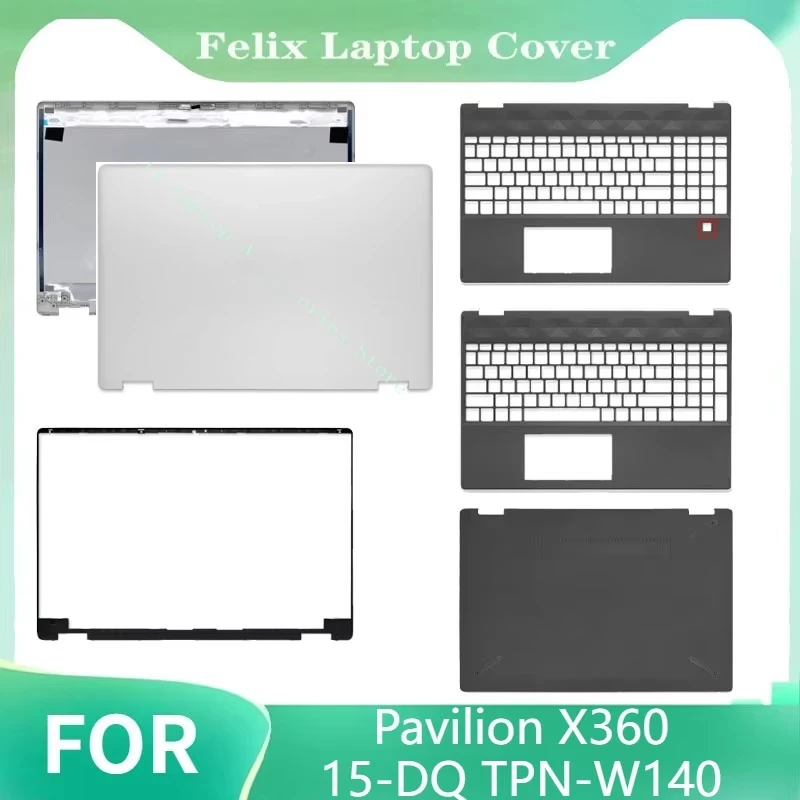 For Pavilion X360 15-DQ TPN-W140 New Laptop LCD Back Cover Front Bezel Palmrest Bottom Case Top Housing L53034-001 L53036-001