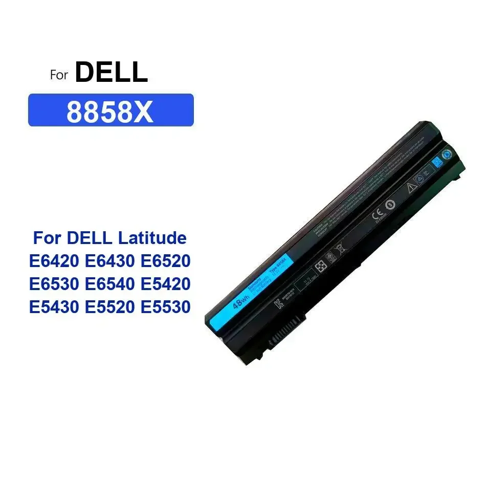 

4200 мАч Высококачественный аккумулятор для ноутбука DELL Latitude E6420 E6430 E6520 E6530 E6540 E5420 E5430 E5520 E5530 8858X