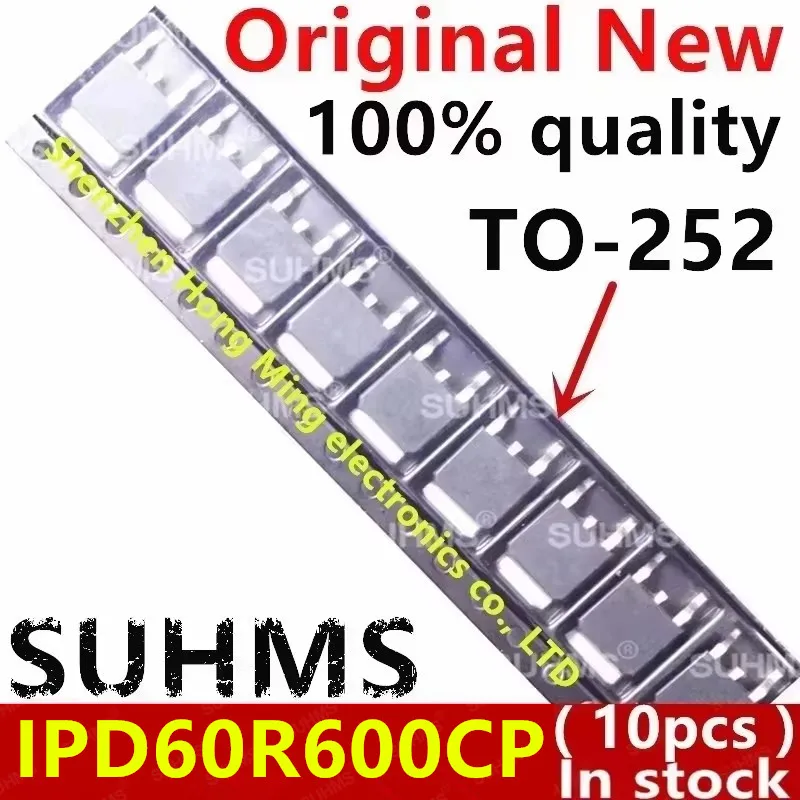 (10 Stück) 100 % neuer IPD60R600CP 6R600P6 6R600P TO-252-Chipsatz
