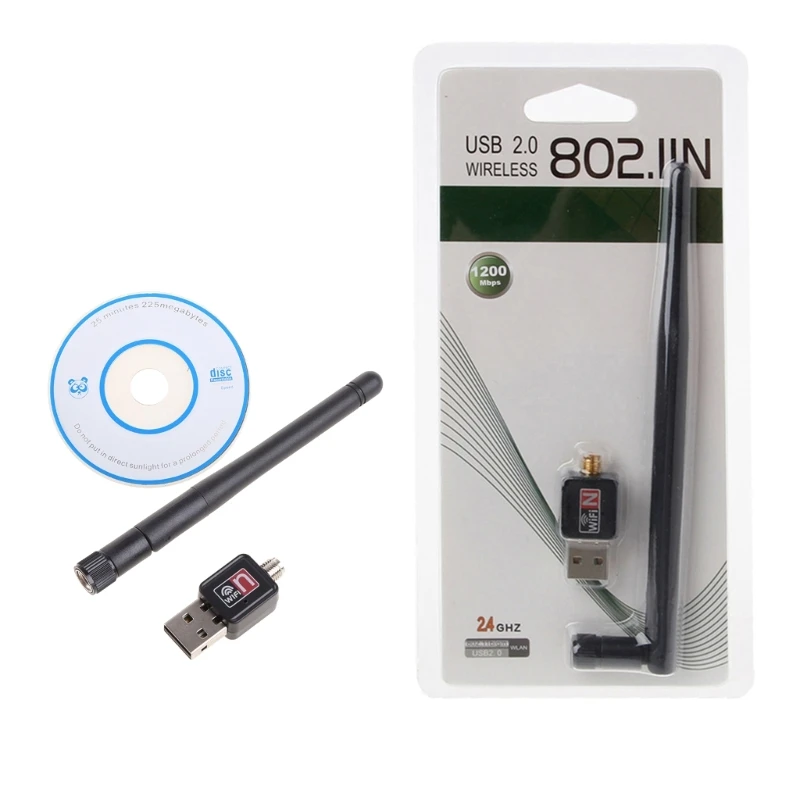 Mini USB Wifi Adapter 150Mbps 2dB 5dB Antenna  Lan Card PC Wi-fi Receiver Drop Shipping