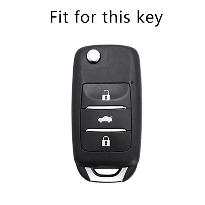 TPU Car Flip Key Case Cover for Changan CS75 Eado CS35 Raeton CS15 V3 V5 V7 Key Bag Fob Shell Holder Keychain Accessories