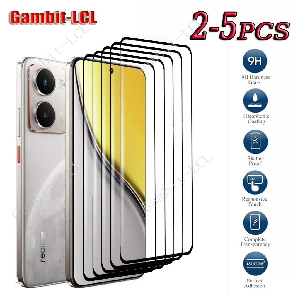 

2-5PCS 3D Curved Edge Tempered Glass For Realme P3 Ultra 5G 6.83" RealmeP3Ultra P3Ultra Screen Protective Protector Cover Film