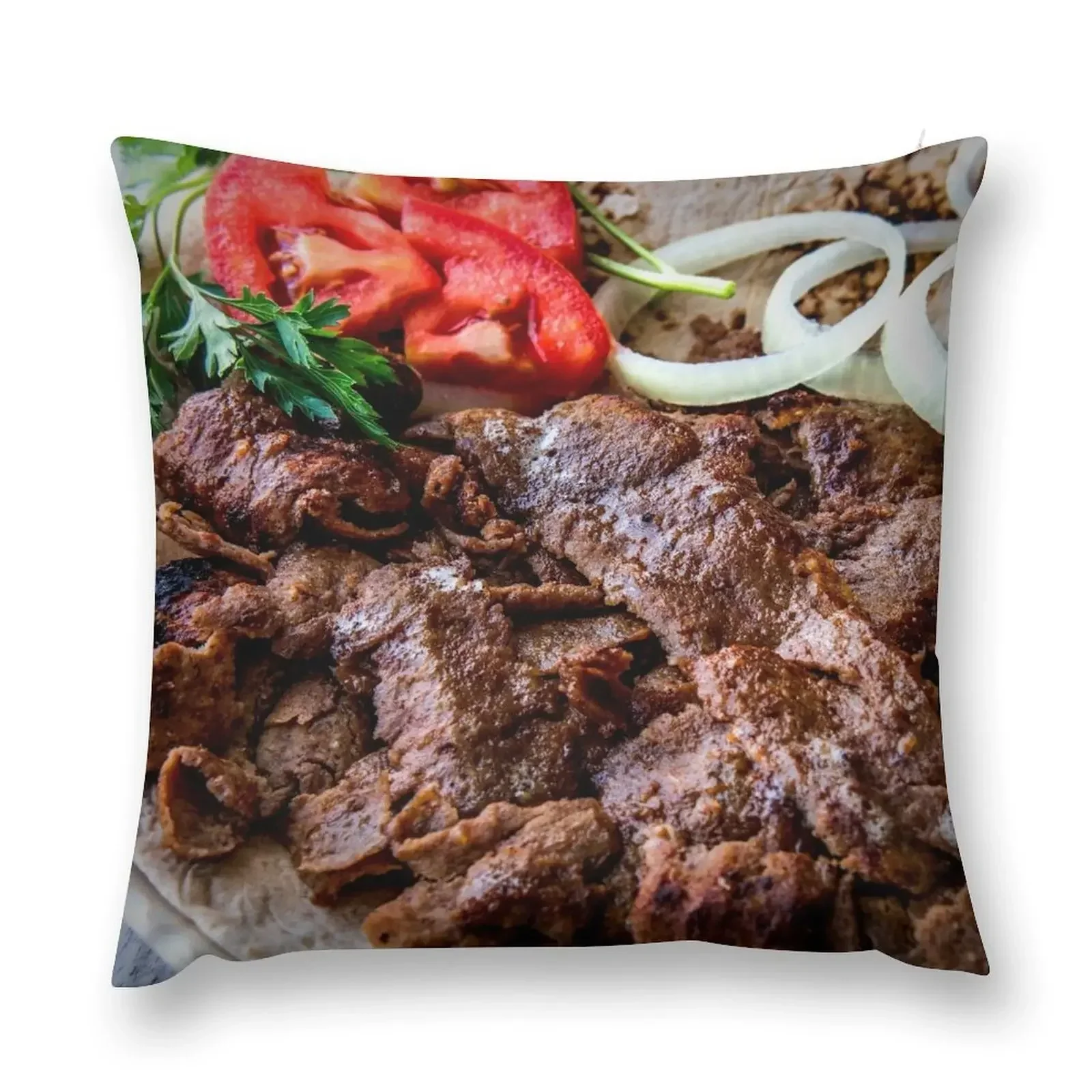 

Turkish Doner Kebab Throw Pillow Throw Pillow christmas pillowcases New year Pillow Case