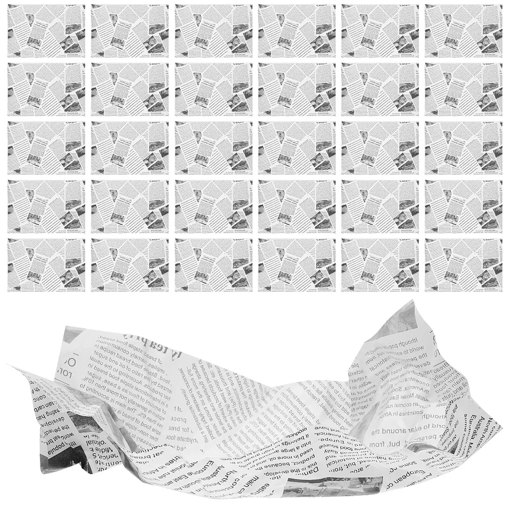 

Greaseproof Food Wrap Paper Vintage Bread Supply Household MultiFunction Wrappers Baking Parchment Fries Sandwich Oil Proof