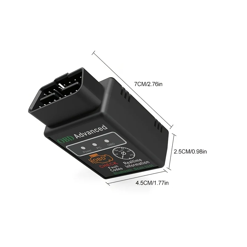 L17 OBD2 Scanner Adapter BT, Wireless Diagnostic Code Reader OBD II Scan Tool Reset & Clear Check Car Engine Light
