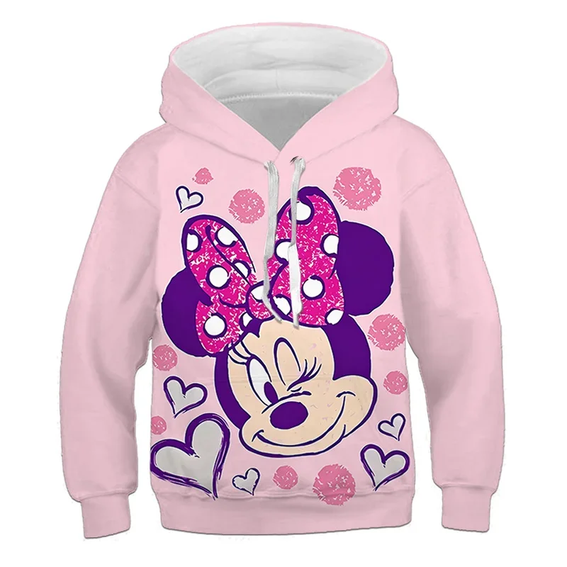 Mickey Mouse Boys Girls Hoodies Disney Hoodies 3D Printing New Pullovers Fashion Men Hoodies Autumn Oversized Menswear