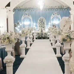Gold White Plastic Roman Columns Road Cited For Wedding Favors Party Decorations Hotels Shopping Malls Opened Welcome Road Lead