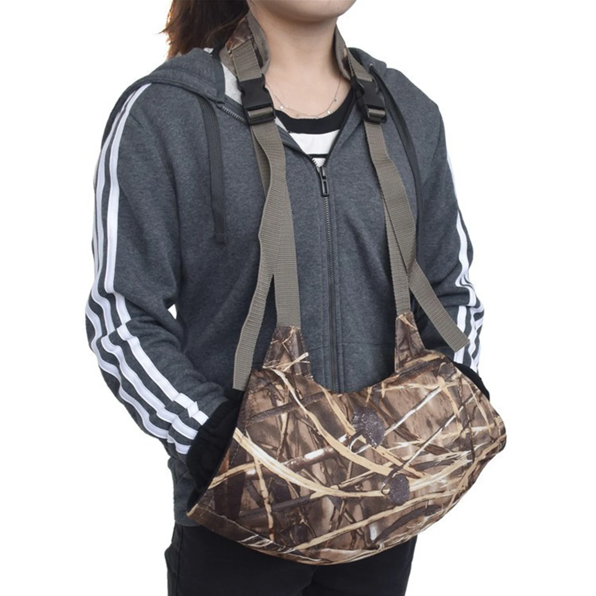 Unisex Thickening Hand Muff Pak Warmer for Fishing Camping Winter  Outdoor Camouflage Hunting Neck Hanging Thermal Hand Warmer