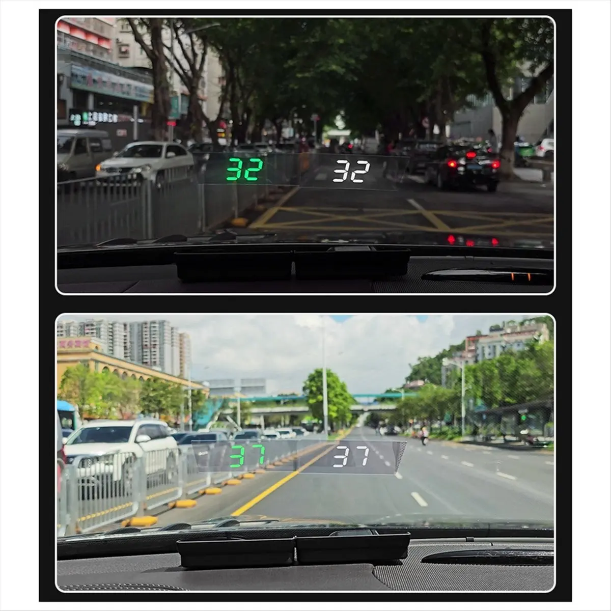 A49T V9 Car Head-Up Display HUD Speedometer Display Windshield Projector /MPH Automotive General Electronic Accessories A