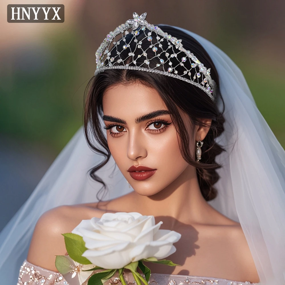 

YouLaPan Exquisite Rhinestone Crown Headband Hand Woven Elegant Bridal Wedding Ladies Banquet Dancing Hair Accessories YXA324