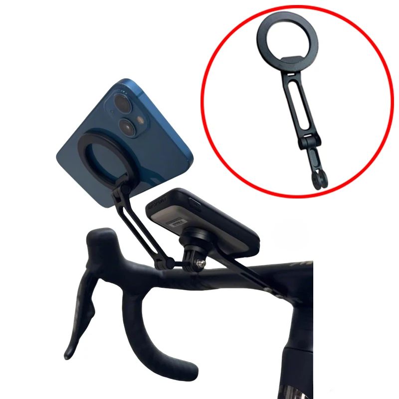 1PCS For Indoor Bike Trainer Magnetic Phone Support Holder Bicycle Handlebar Phone Fixed Mount Bracket Indoor Cycling Accessory