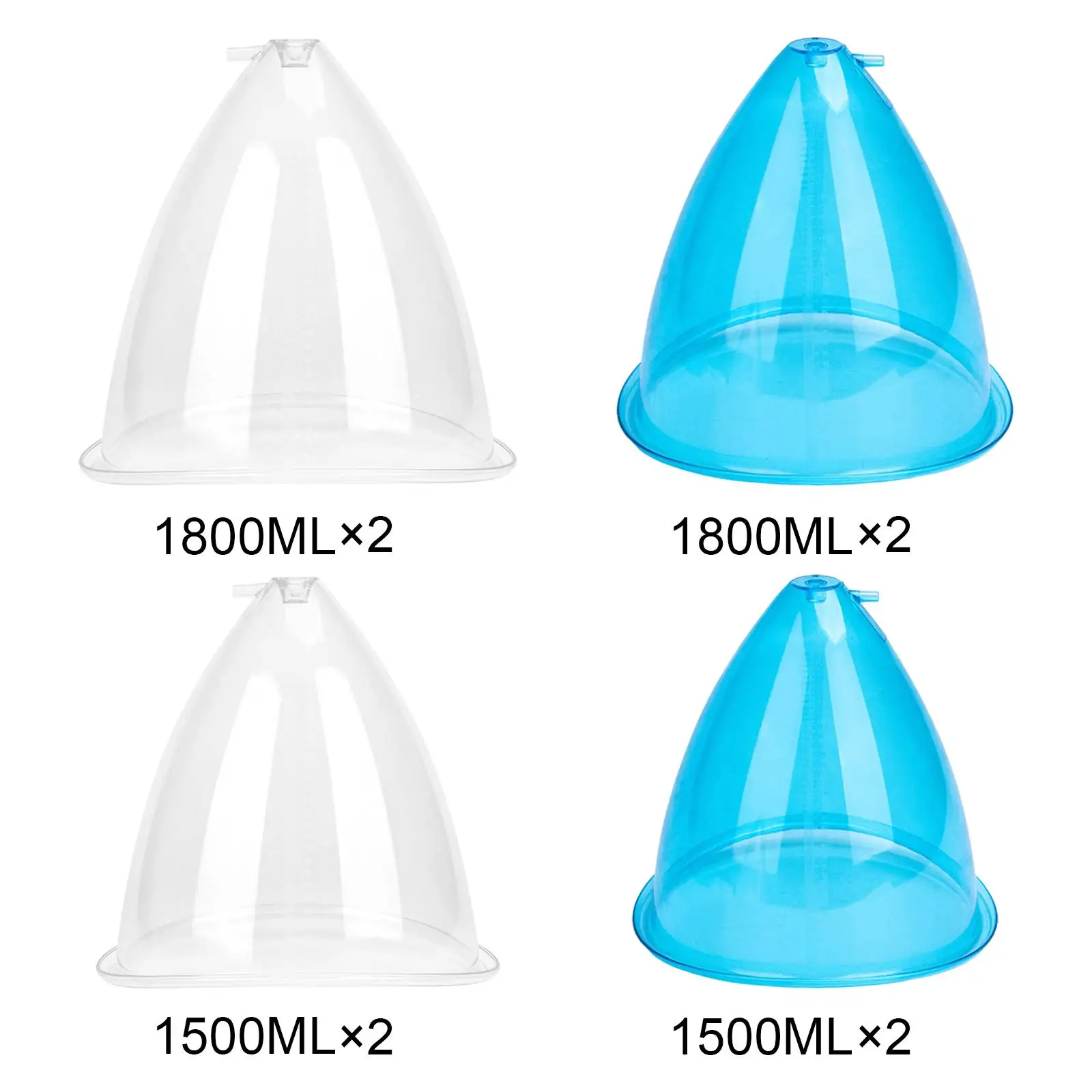Vacuum Suction Cups ABS Cupping Machine Accessories Suction Cup for Buttock and Breast Massage Therapy