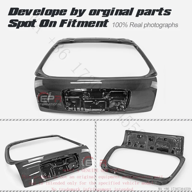 Suitable for Honda Civic EK carbon fiber modification parts, 1996-2000 original factory rear trunk lid, rear door panel, five-do - view 4
