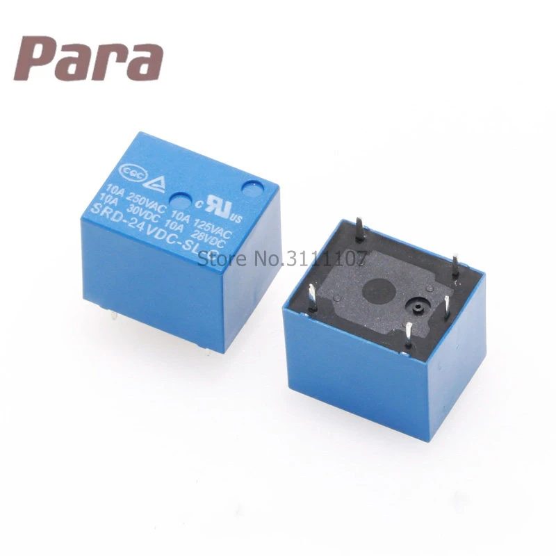 5PCS SRD-05VDC-SL-C Relay SRD-03 05 06 09 12 24 12VDC-SL-C 5PINS 3V 5V 9V 6V 12V 24V 10A 250VAC 5 Pin High-quality