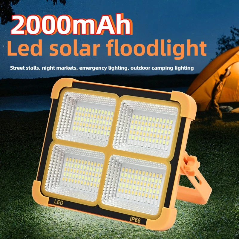 

Portable High Power Solar Portable Light Rechargeable Floodlight Garden Outdoor Super Bright Emergency Lighting Camping Light
