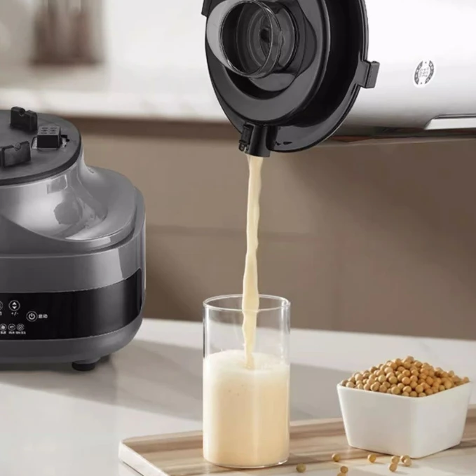 Soybean milk machine for commercial breakfast shop, filter-free fresh pulp machine, heated wall breaking machine, large capacity