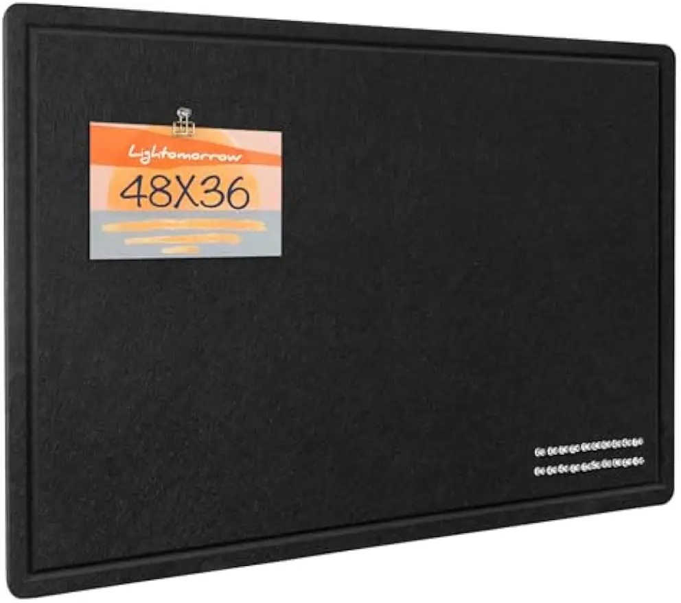 

Большая декоративная фетровая шпилька размером 48x36 дюймов, складная фотодисплей с самоклеющейся лентой и 20 штифтами — черный