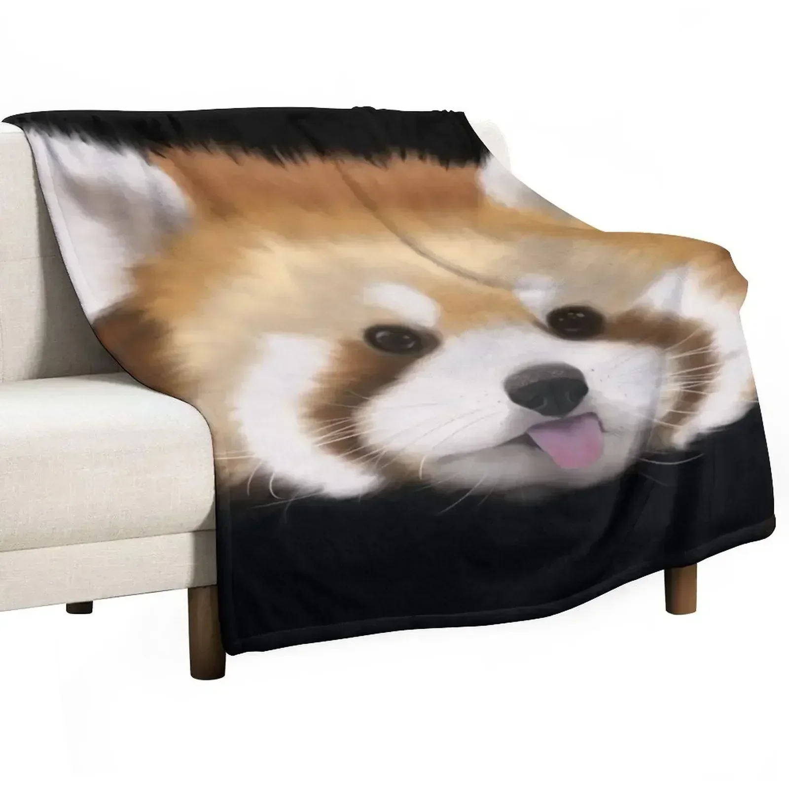 

Cute Red Panda Throw Blanket Year Round Soft Comfortable Blanket for Home