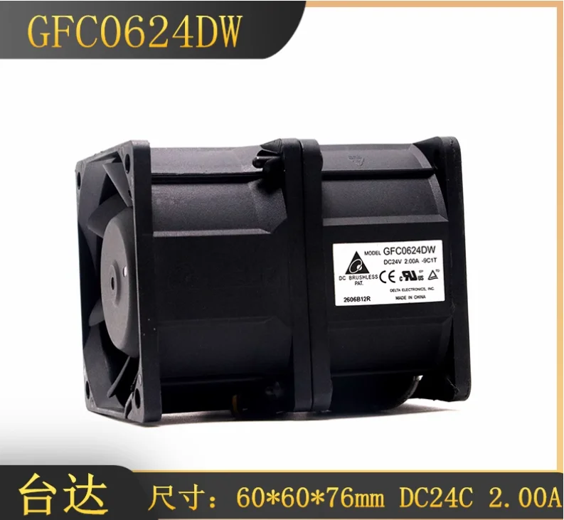 

Вентилятор охлаждения сервера Delta Electronics GFC0624DW DC 24 В 2,00 А 60x60x76 мм