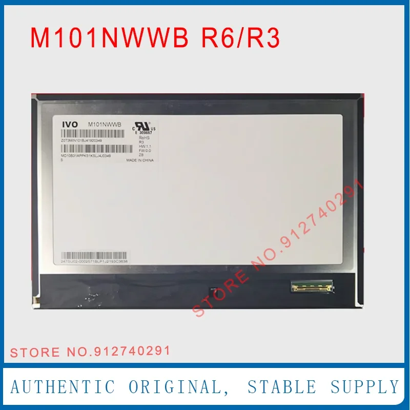 M101NWWB R3  Original 10.1'' Inch M101NWWB R6  M101NWWB R7 1280(RGB)×800 40 Pin LCD Display Screen Panel