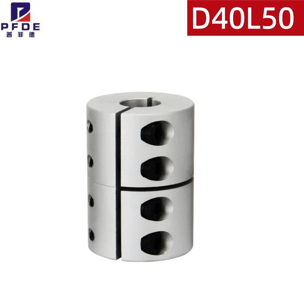 T8 D40L50  3D Printer  Lead Screw Rigid Shaft Coupler Clamp Stepper Servo Motor High Torque Coupling Engraving Machine Wholesale