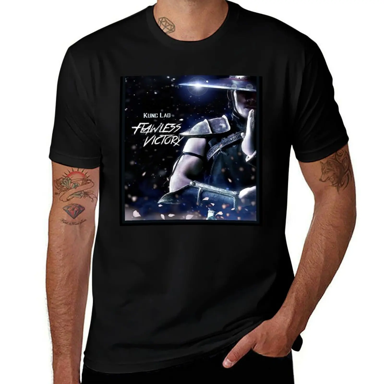 

Flawless Victory - Kung Lao T-Shirt Basic Short Sleeve Cotton Blend T-Shirt