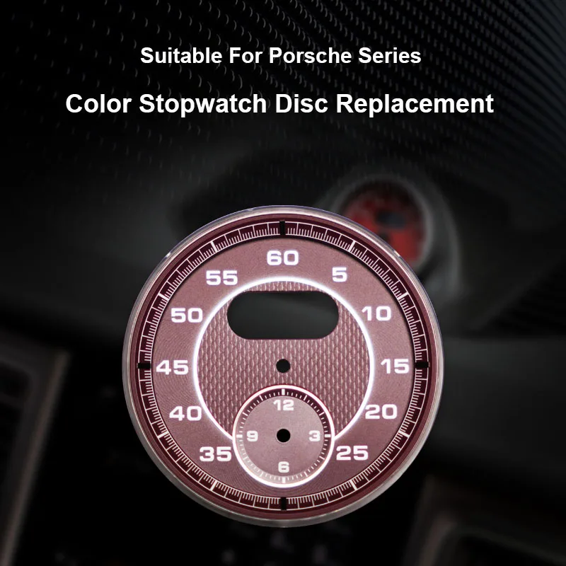 For Porsche Cayenne 2011-17 Macan 2014-2020 Panamera 2010-2016 718 911 2010-2020 Metal Dial Clock Gauge Chrono Meter Chronograph