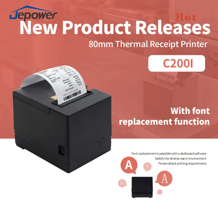 80mm Thermal Receipt Printer High Speed Automatic Cutter IP42 Waterproof