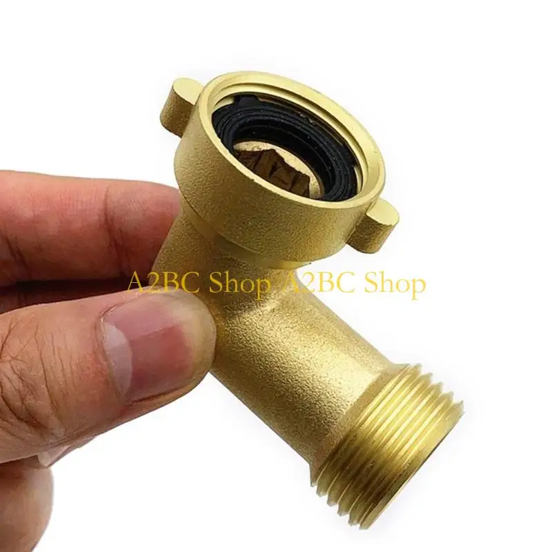 A2BC Brass 90 Degree Elbow Home Garden Gas Air Water Hose Joint Adapter Fittings