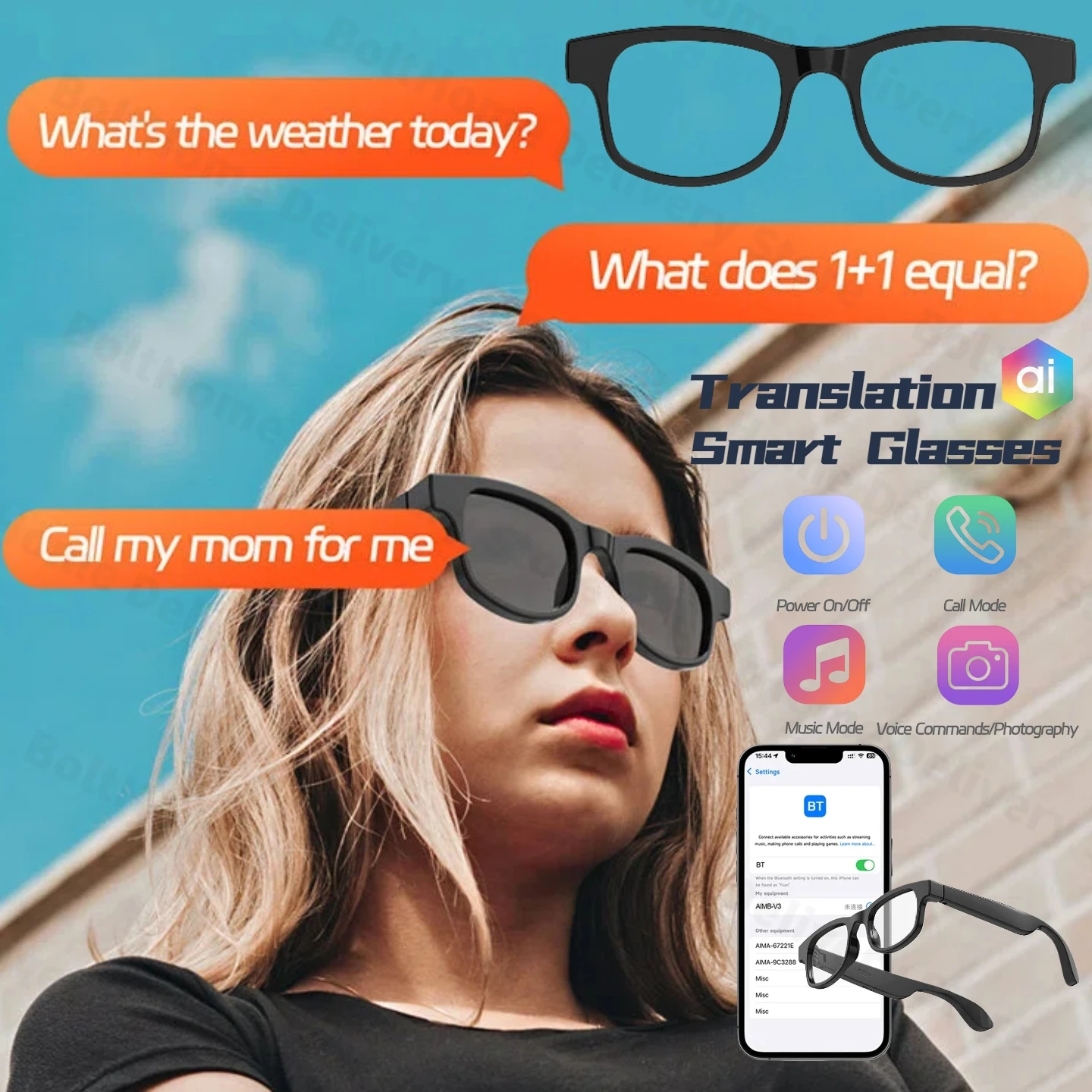 Ai Smart Glasses Wi… - image