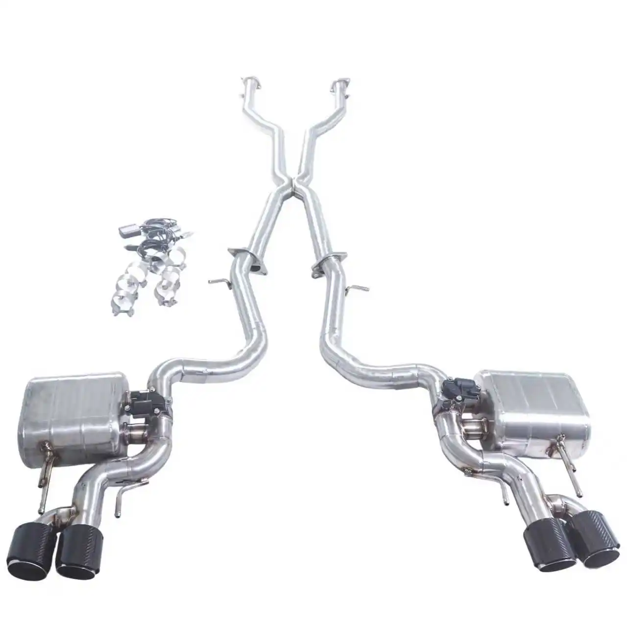 GFC/for Lexus IS500 RCF GSF is350 GS350 3.5L 5.0L catback stainless steel high performance valve exhaust system four out