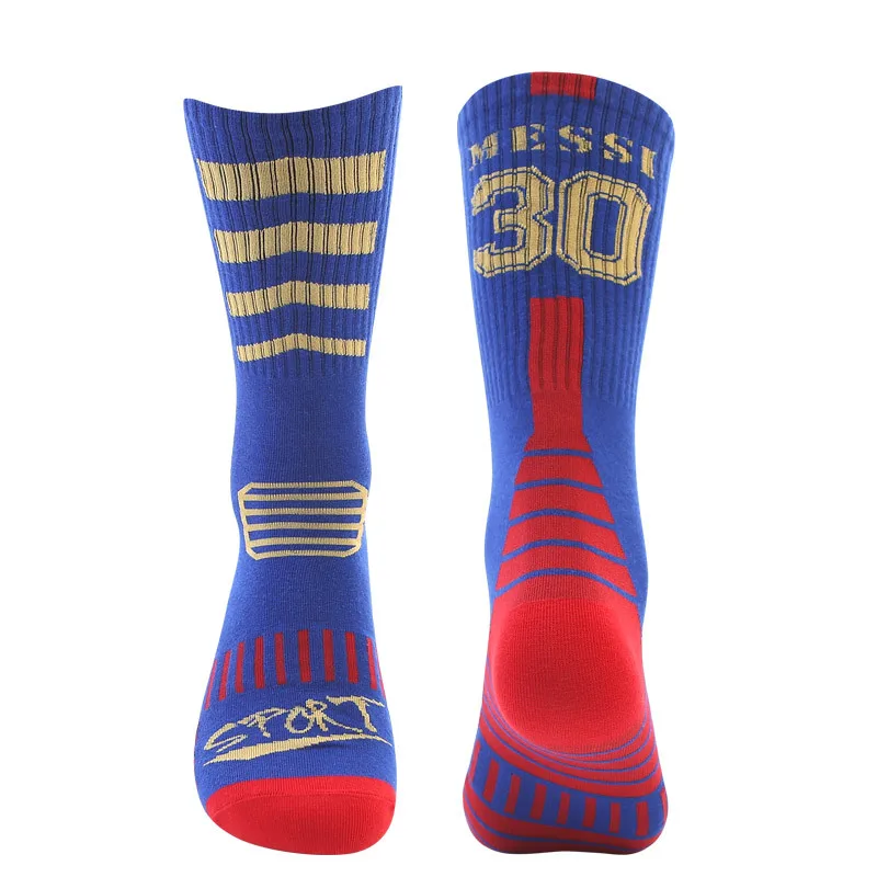 New Football Club Sweat Absorbent Wear-resistant Mid-tube Soccer Socks For Men And Children Sports Cotton Socks