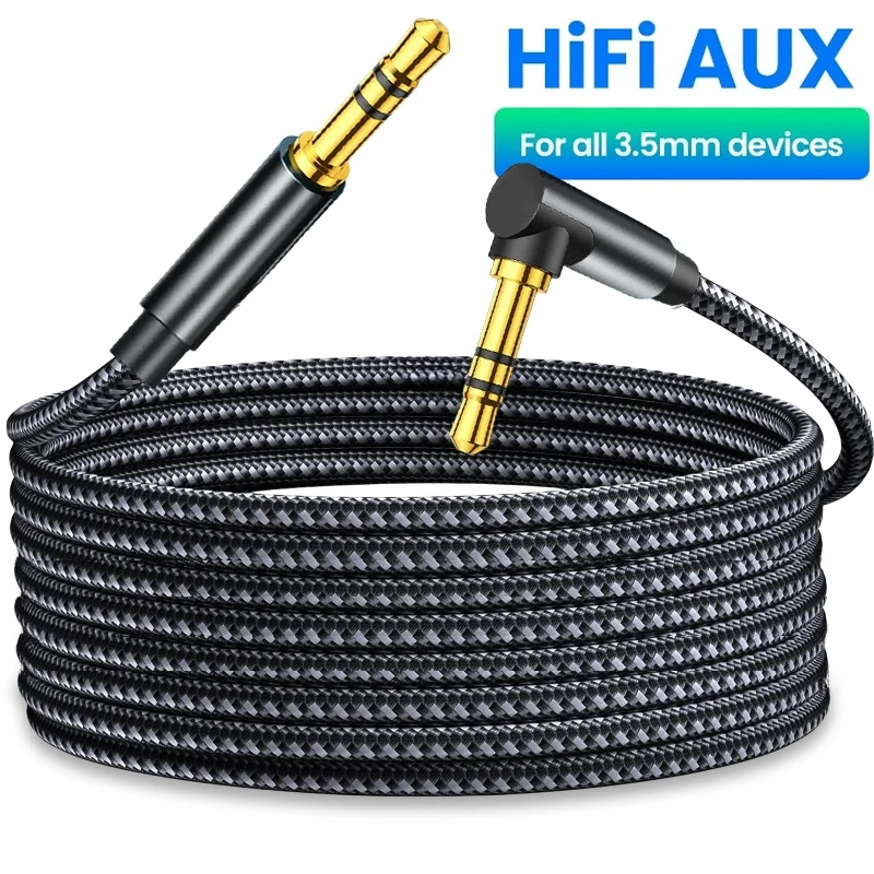 3.5mm Jack AUX Stereo Audio Cable Male To Male Headphone Extension Cables for Earphone Smartphone Tablet Car Media Player