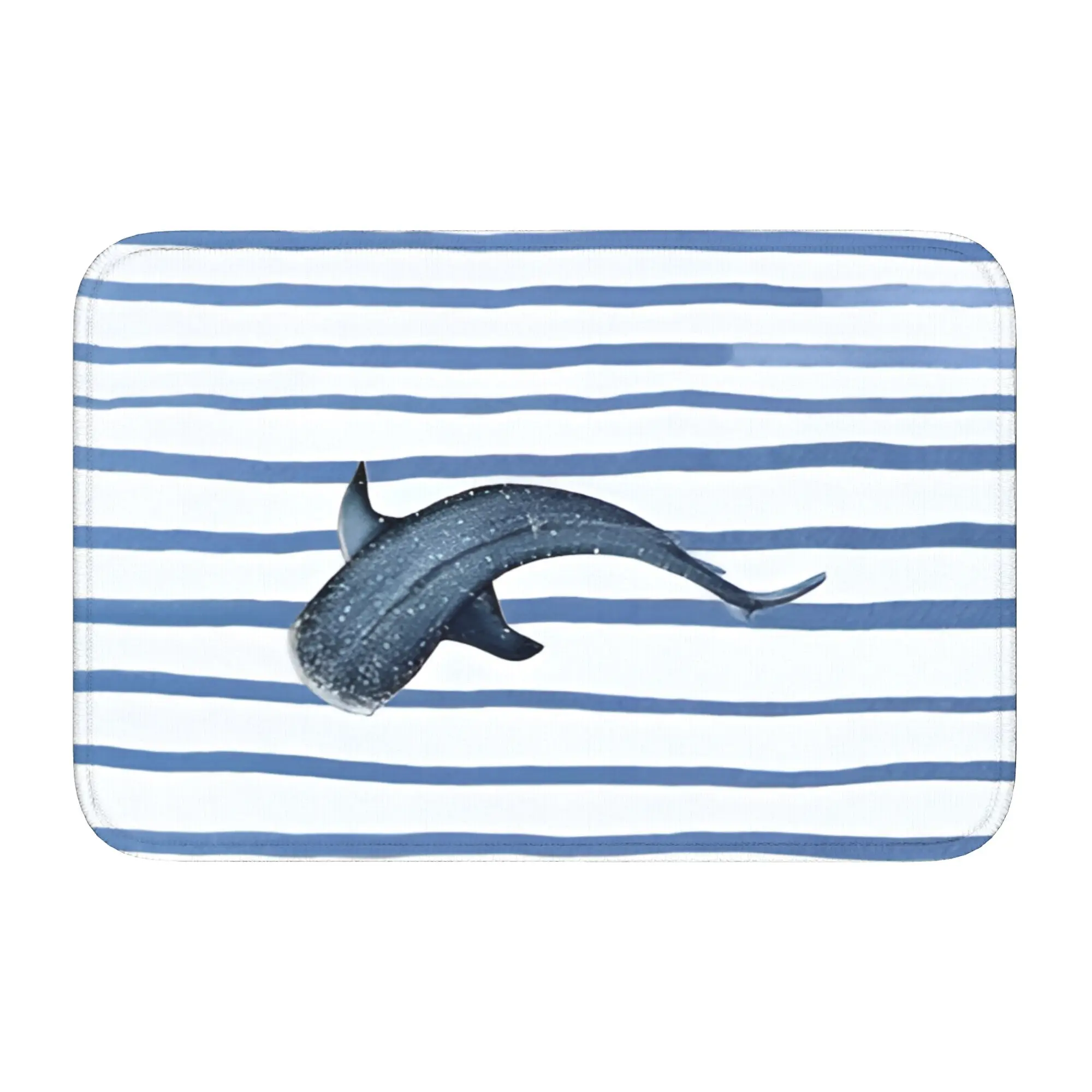 3D Illusion Fish Shark Floor Door Kitchen Bathroom Mats Anti-Slip Indoor  Doormat Garden Living Room Entrance Rug Carpet Footpad