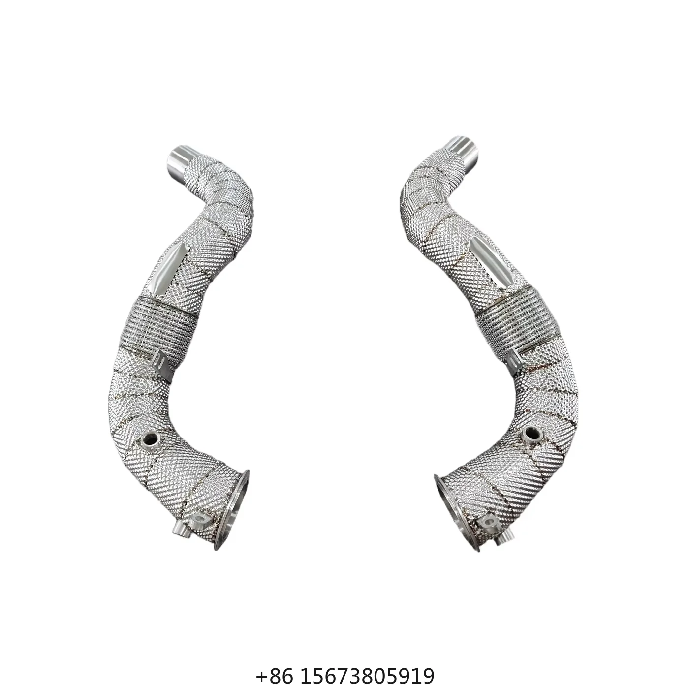 

G30 550i Heatshield Exhaust Header Downpipe G30 550i Fit Heatshield Exhaust Headers Stainless Steel High Flow Boosts Horsepower