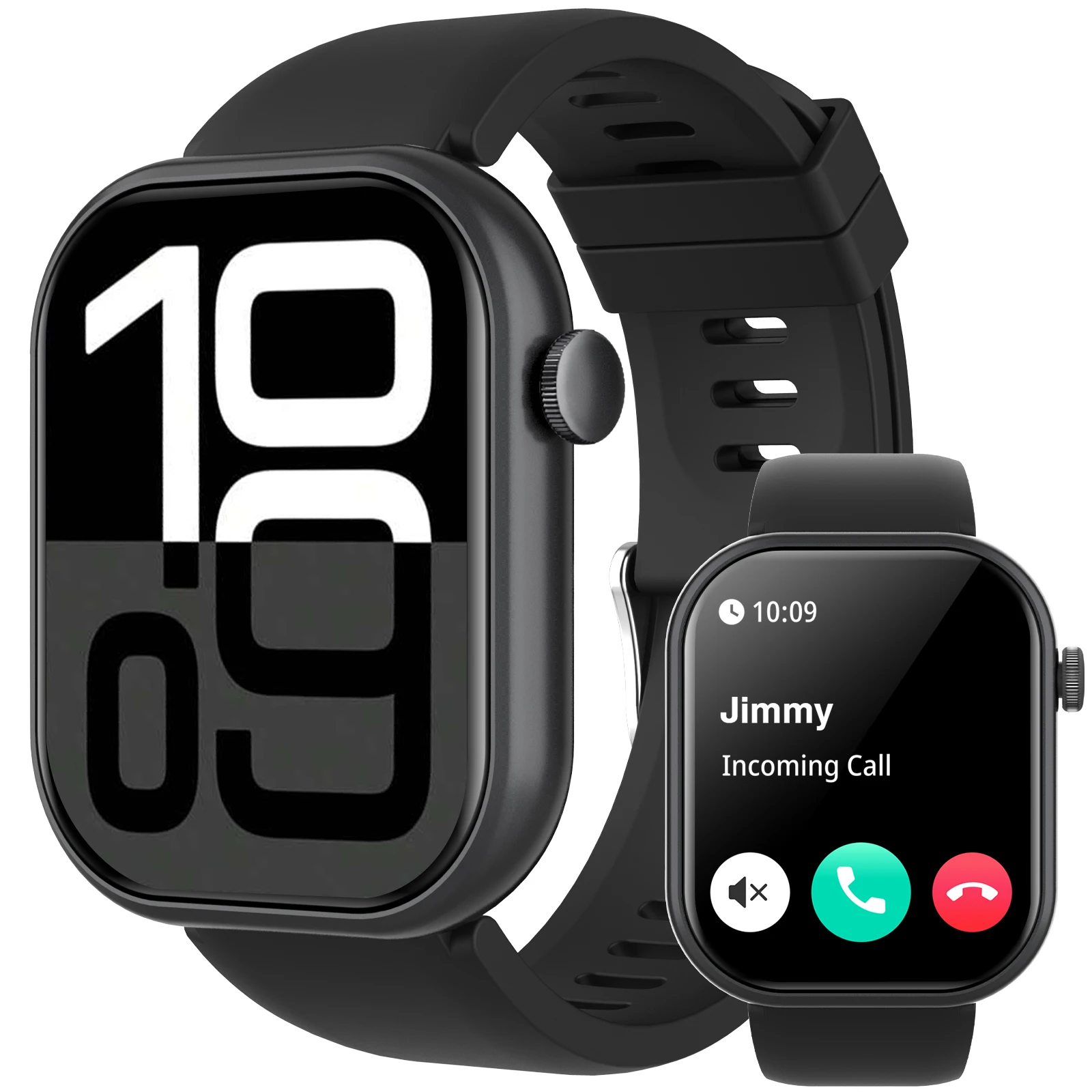 Smart Watch, Wireless Call/Dial, Multiple APP Alerts, Sports Watch, Customized Wallpaper, iPhone/Andriod