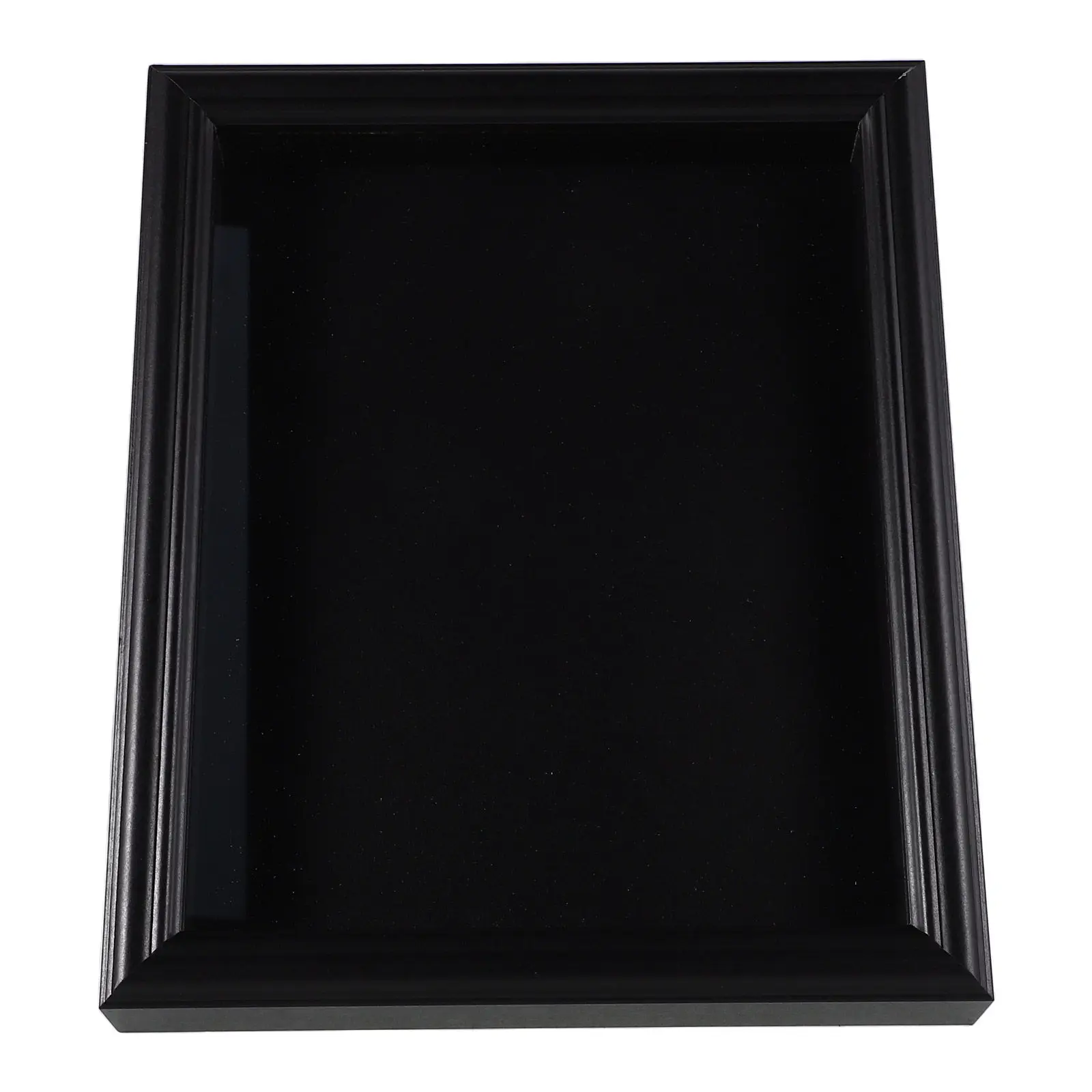 Glass Wooden Flag Display Case For Wall Shelf Display Decoration Memorial Triangular Design Tempered Wall-mounted