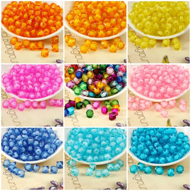 

Factory Wholesale 10mm Multicolor Transparent Four Horned Watermelon Acrylic Bead In Bead Jewelry Bracelet Necklace Bead