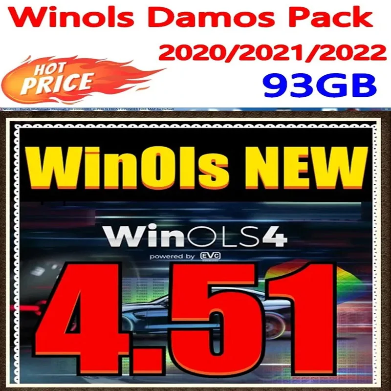 Winols-Software 4,51 + 93GB, archivos de mapas de sintonización de Chip, gran archivo para damas, Mappacks, novedad de 2022, 2021, 2020, instalación gratuita