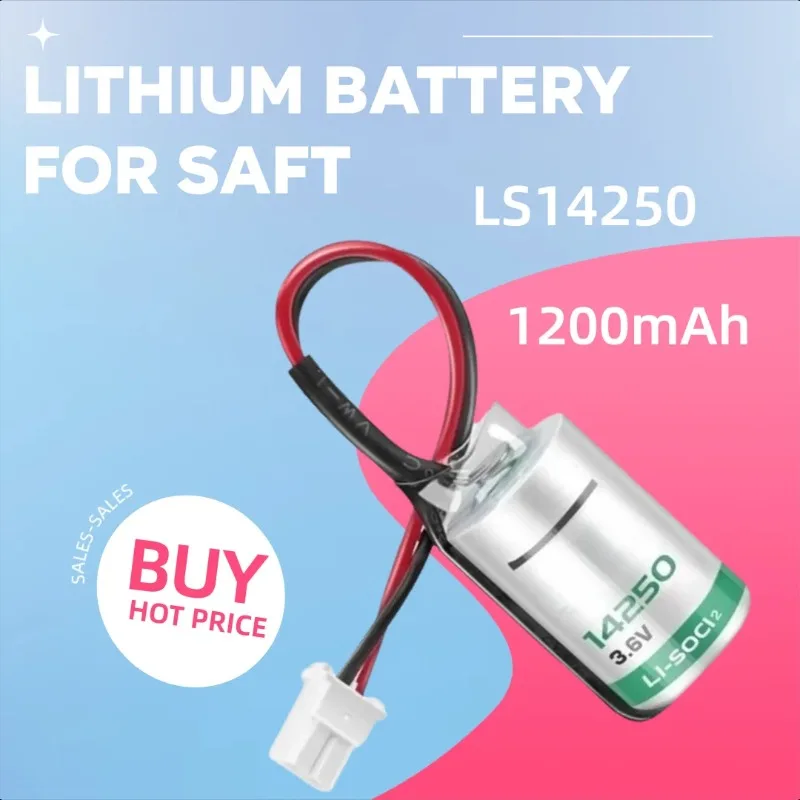 

1200mAh for SAFT LS14250 3.6V PLC CNC Machine Tool Instrument Lithium Battery