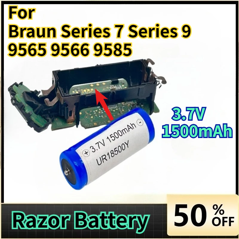 

High-Quality 3.7V 1500mAh Rechargeable Battery Suitable for Braun Series 7 Series 9 9565 9566 9585 Razor Battery