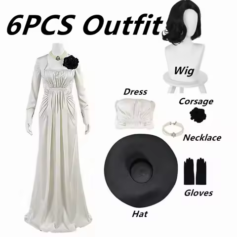 Alcina Dimitrescu Lady Dimitrescu Cosplay Costume Woman Skirt Evening Dresse Halloween Carnival Costume Girls Dress