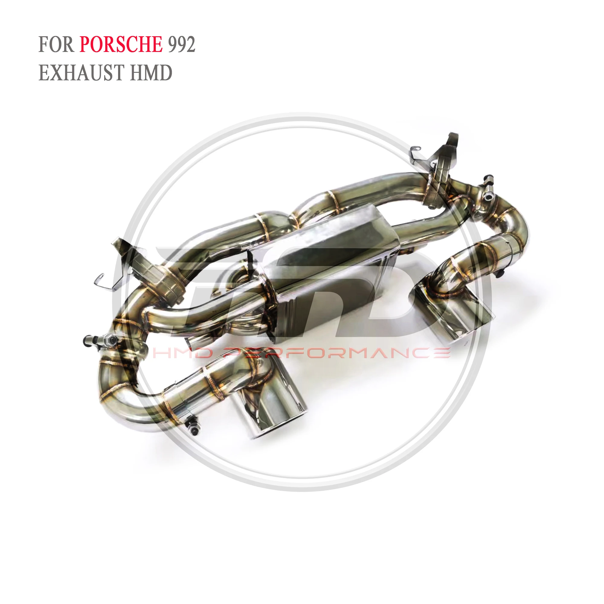 HMD Auto Parts For Porsche 992 Exhaust Stainless Steel Valve Exhaust System Performance Upgrade