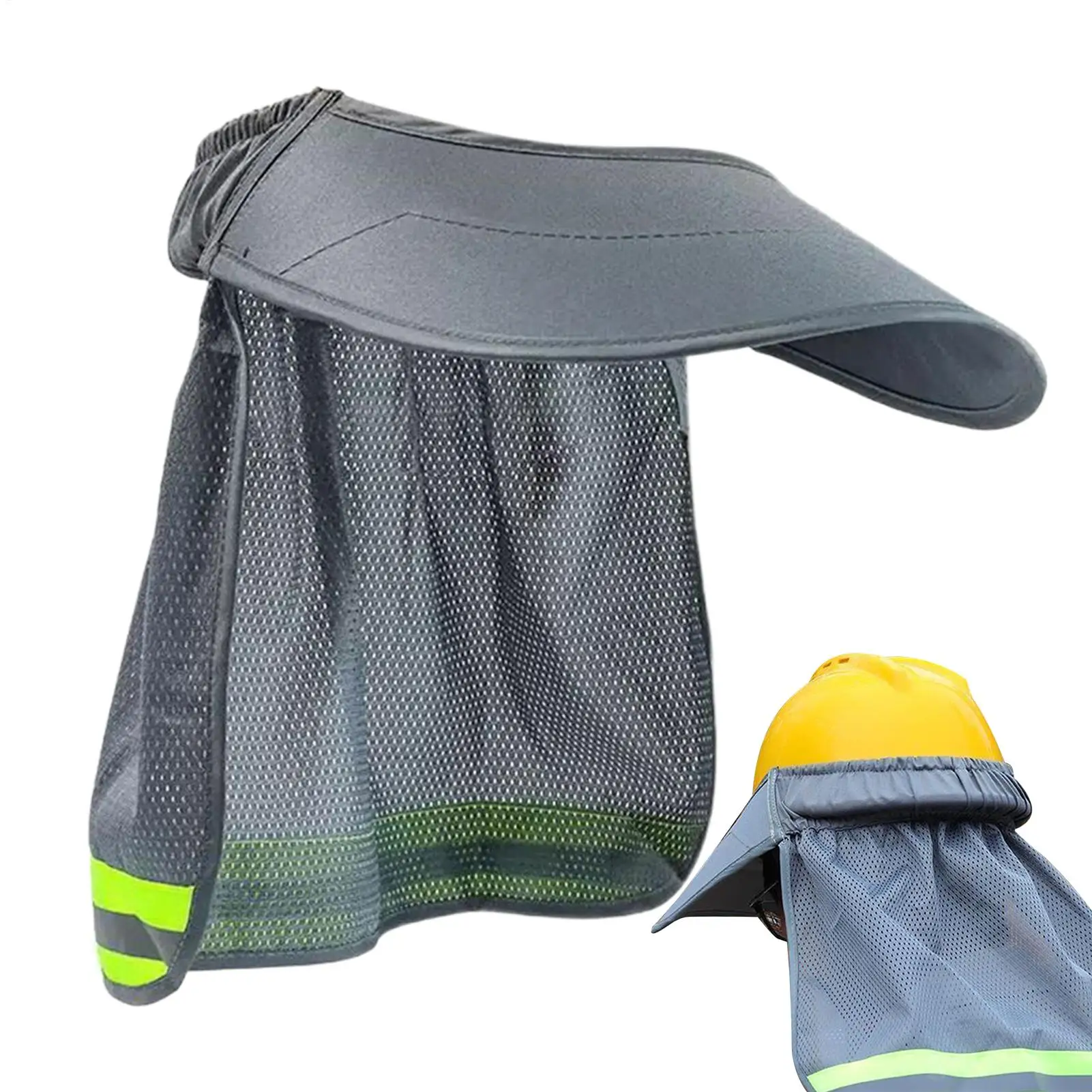 Hard hat sun shade reflective safety helmet visor Construction Safety Reflective Hard Hat Shade Summer Sun Protection Shades