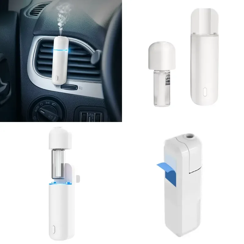 ミニ超音波壁掛け式香水ディフューザー電動ポータブルusbフレグランスオイル車載エアコン芳香剤