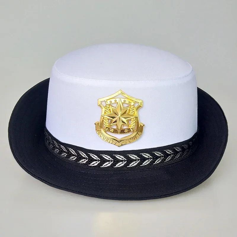 Women's Traffic Hat White Curling Gorros Ladies Security Hats Police Cap Navy Gorra Sailor Caps Pilot for Women