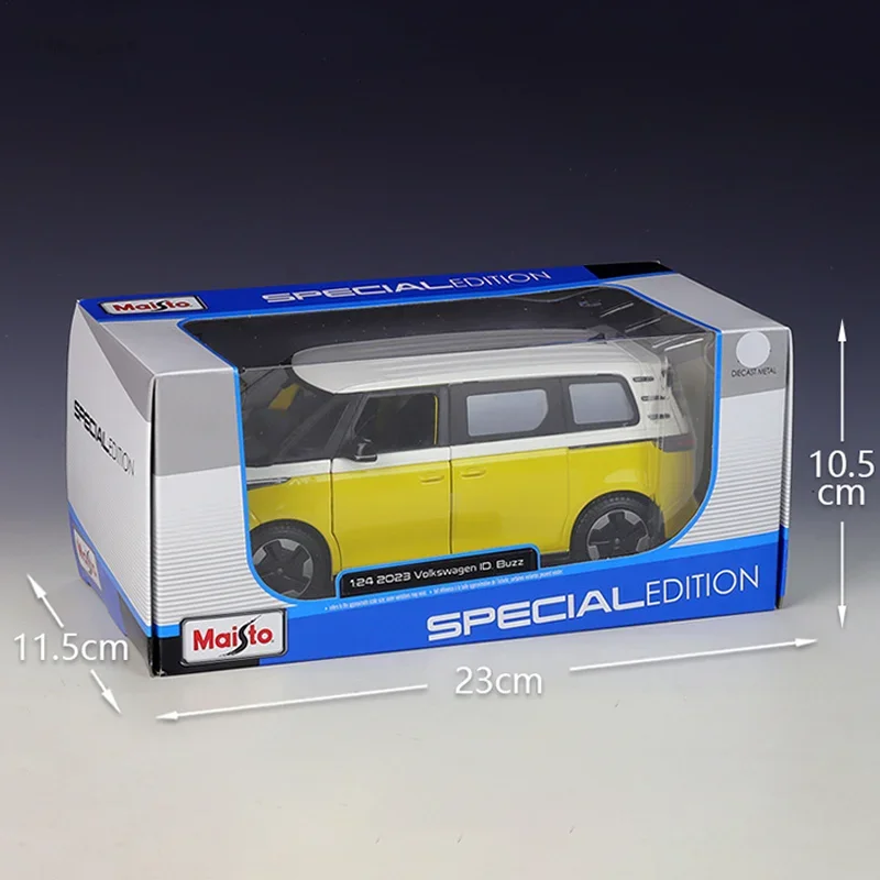 Maisto-vehículo de juguete de aleación, modelo de Metal fundido a presión, 1:24, Volkswagen ID Buzz 2023, regalos