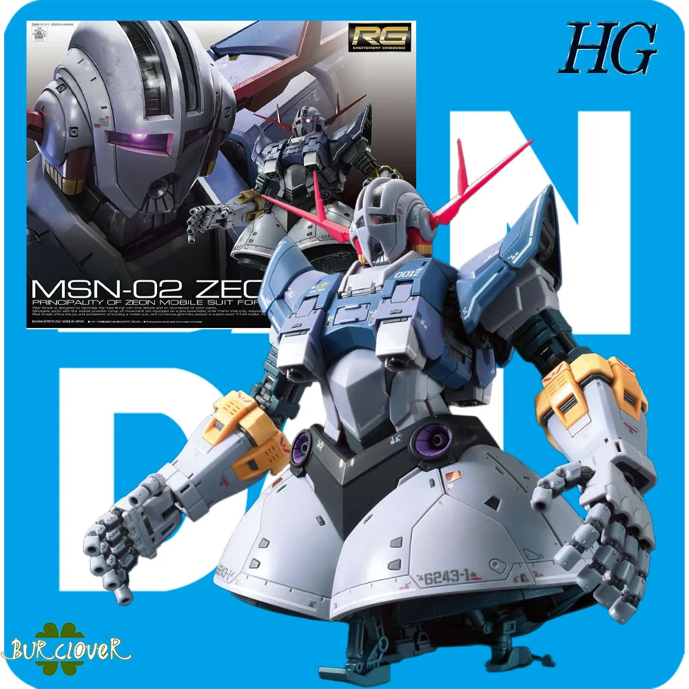 

100% подлинный мобильный костюм Bandai Gundam серии RG Gundam MSN-02 Zeong 1/144, Коллекционная подвижная модель игрушки